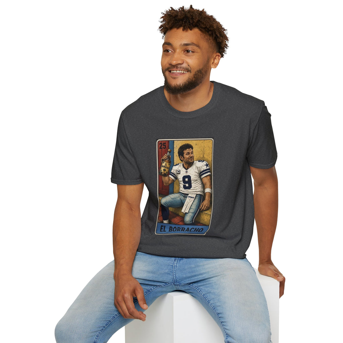 Loteria El Borracho Football Tee