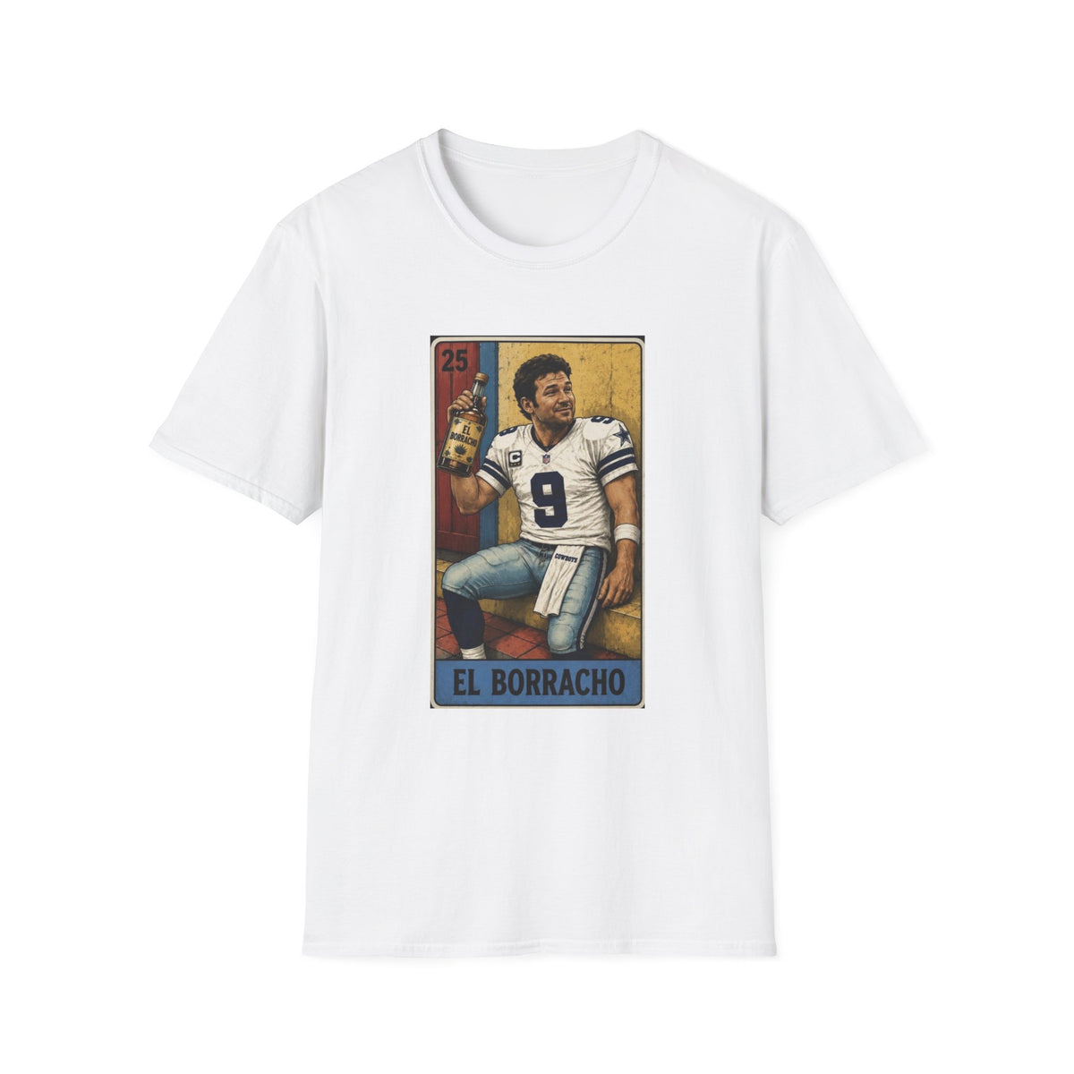 Loteria El Borracho Football Tee